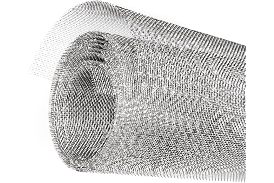 304 Stainless Steel Wire Mesh Roll 2.5 Metre x 300mm, Rodent mesh/Metal Mesh/Window Screen Mesh, Prevent Mouse Mice Snakes Hornets Rodents Entering,Easy to Cut and Install