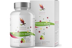 Carnium Botanicals Premium Shape – Integratore con Glucomannano di Konjac, Garcinia Cambogia, Caffè Verde e e Vitamine B12 e B6 – Vegano e Senza Glutine – 60 Capsule