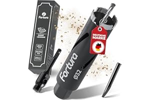 Fortura Kernbohrer/Bohrkrone Ø32-162mm/ 200mm Länge/SDS Plus/Dosenbohrer/Diamantbohrkrone/Bohrkrone Steckdose/Kernlochbohrer/Diamant (Ø32x200mm)