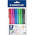 STAEDTLER Medium Retractable Rainbow Ballpoint Pens, Assorted, Pack of 8