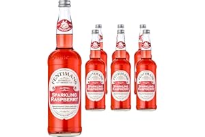 Fentimans Sparkling Raspberry Lemonade - Botanically Brewed Soft Drink - Exquisitely Crafted & Refreshing Soft Drinks - Gluten-Free and Vegan Friendly Soft Drinks - 6 x 750ml Bottles