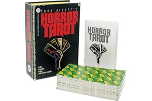 The Unemployed Philosophers Guild Todd Alcott's Horror Tarot – Jeu de cartes sur le thème de l'horreur avec illustrations inspirées de la littérature macabre et de la culture pop effrayante – Coffret
