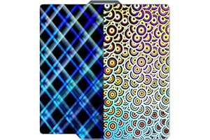 JUUPINE Nuova piastra H1H migliorata per stampante 3D Bambu Lab A1/X1C/X1/X1E/P1P/P1S, caleidoscopio liscio + piastra in acciaio flessibile Skynet 257 x 257 mm per stampante 3D Bambu (H5H)