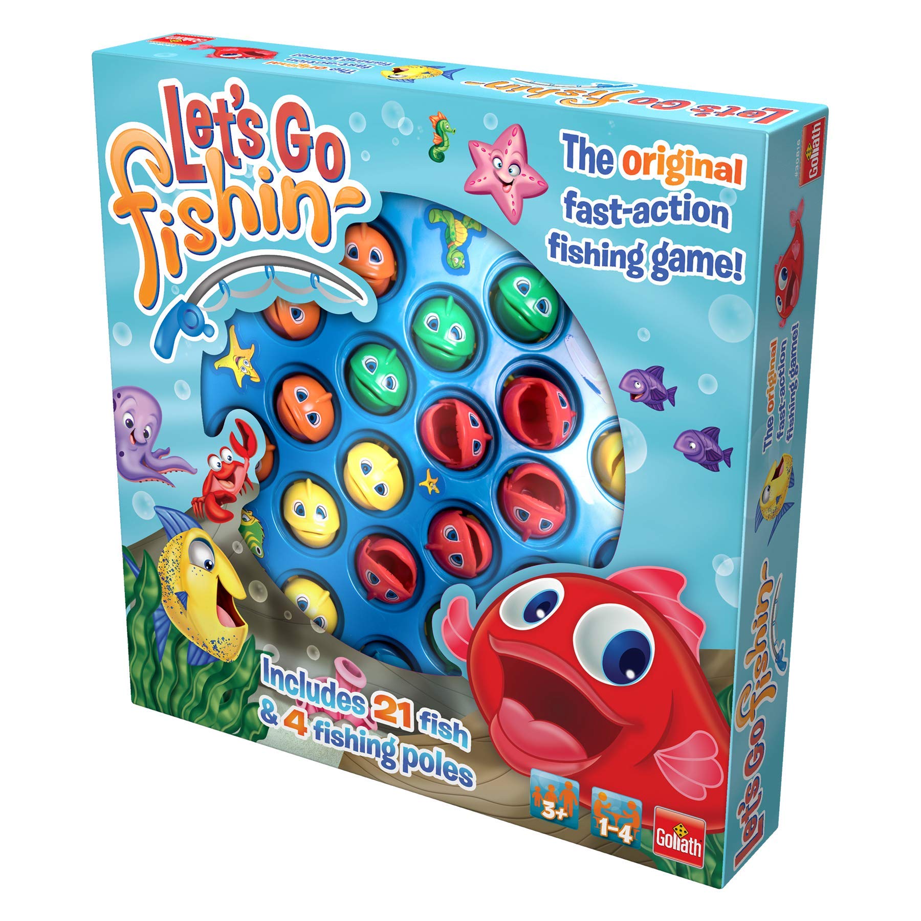 Juego De Pesca Let's Go Fishin' Goliath - Para Niños 3+ | Desarrollo De Reflejos Y Coordinación