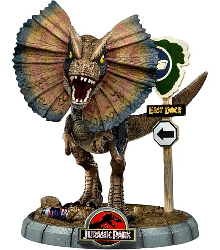 Jurassic World Icons Statue - Velociraptor B Blue