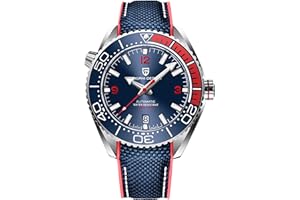 PAGRNE DESIGN Pagani Design nowe męskie automatyczne zegarki ceramiczna ramka wodoodporne 100 m mechaniczne zegarki na rękę, szafirowe szkło, świecący zegarek dla mężczyzn