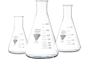 AmazonDetools NeoLab Kimmax Boro 3.3 Piston d'aulne à col étroit, 1000 ml, 1000 ml., 1