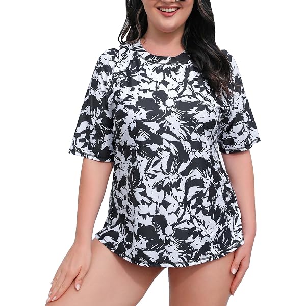 Damen-Rashguard Mit Integriertem BH – Kurzärmlig, UPF 50+ & Schnell Trocknend (Gr. S–XXL)