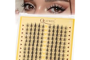 Ciglia finte QUEWEL Manga, dall'aspetto naturale, a ciuffo, soffici, 120 pezzi, accattivanti con diversi stili di trucco, extension per ciglia fai da te, facili da usare a casa (Manga)