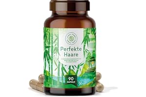 Perfekte Haare - Haar Vitamine - hochdosiert mit Biotin, Keratin, Mangan, Hirseextrakt, B-Vitaminen & mehr - für Haare, Haut 
