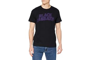 Black Sabbath Wavy Logo Vintage T-Shirt Homme