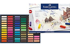 Faber-Castell 128272 - Estuche de Cartón con 72 Tizas Pastel - Mini - Multicolor