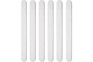 lumcov Lot de 6 Limes à Ongles Professionnelles,Lime à Ongles Double Face,100/180 Grain,pour les ongles, Salon de Coiffure,Animaux Domestiques