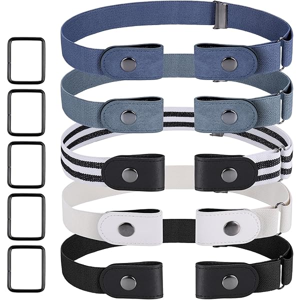 Cintura Elastica Invisibile Donna VONMELLI - No Show, Regolabile, Fibbia Piatta Per Jeans E Abiti - Foto 11