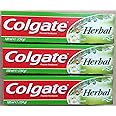 3 Colgate Herbal Fluoride Toothpastes 100ml (154g) Eucalyptus,Myrrh,Sage & Chamomile