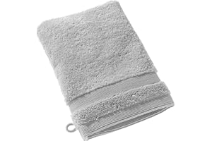 SCHÖNER WOHNEN KOLLEKTION SCHÖNER WOHNEN Guanto da bagno in spugna - Grigio - 16x21cm - Lavetta Viso - salvietta in 100% cotone - molto assorbente - Oeko-Tex - 500g/m2 - Hotel e B&B - qualità di lusso