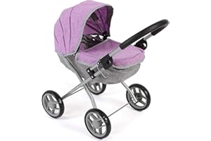 Bayer Chic 2000 Passeggino per Bambole Lilli, Piccolo Passeggino per Bambole, Colore: Viola Melange