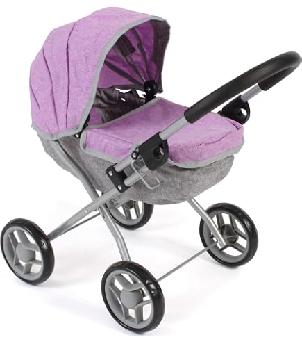 Carrozzina Per Bambole Smoby Baby Nurse - Altezza 55 Cm, Con Cappottina Reclinabile, Copertina E Cestino, Per Bambini Da 18 Mesi