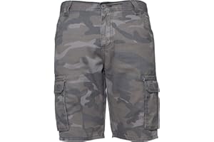 ZE ENZO Enzo Jeans Mens Cargo Camo Shorts Summer Combat Camouflage Chino Half Pants