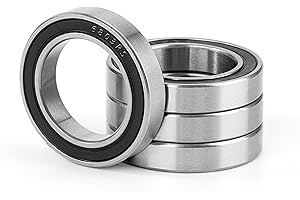 JESUSTREE 4 Piezas 6803-2RS Rodamientos de Bolas 17x26x5mm Acero al cromo y Pre-lubricados, Doble Junta de Goma, 6803RS Rodamiento rígido Ranura Sellados per attrezzature domestiche, industriali