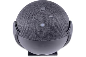 Decoralin Echo Dot Wall Mount (4th & 5th Generation) - With Screws and Fixings - Easy to Install (Black)