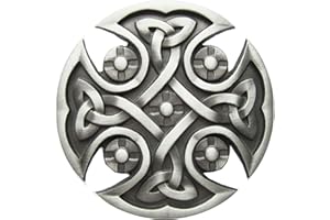 Schnalle123 Gürtelschnalle Eisenkreuz Keltischer Celtic 3D Optik für Wechselgürtel Gürtel Schnalle Buckle Modell 159