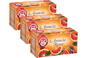Pompadour, Infuso Arancia Rossa, 60 Filtri (3 Confezioni da 20 Filtri), da Gustare sia Caldo che Freddo, Senza Lattosio, Glutine e Allergeni