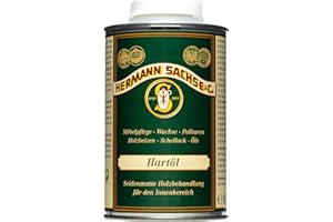 HERMANN SACHSE Hartöl per lavoro pannelli mobili 500 ml di Hermann turingia, abrasin per piani di lavoro in legno Sassone il oli per lavoro pannelli tavoli legno pavimenti euroform