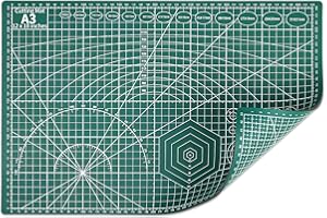 Lya Vinyl Cutting Mat, A3 Self Healing Craft Mat, 12" x 18" Double Sided Craft Cutting Mat for Sewing, Quilting, Handcraft