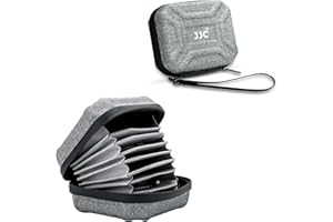 JJC Estuche de Filtro de Cámara, Estuche de Transporte para 10 Filtros de hasta 95 mm, Bolsa de Cinturón de Soporte