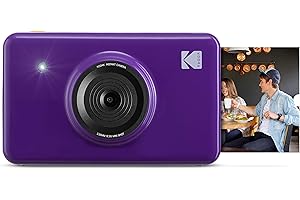 Kodak Mini Shot Wireless Instant Digital Camera & Portable Photo Printer, LCD Display, Premium Quality Full Color Prints, Compatible w/iOS & Android (Purple)