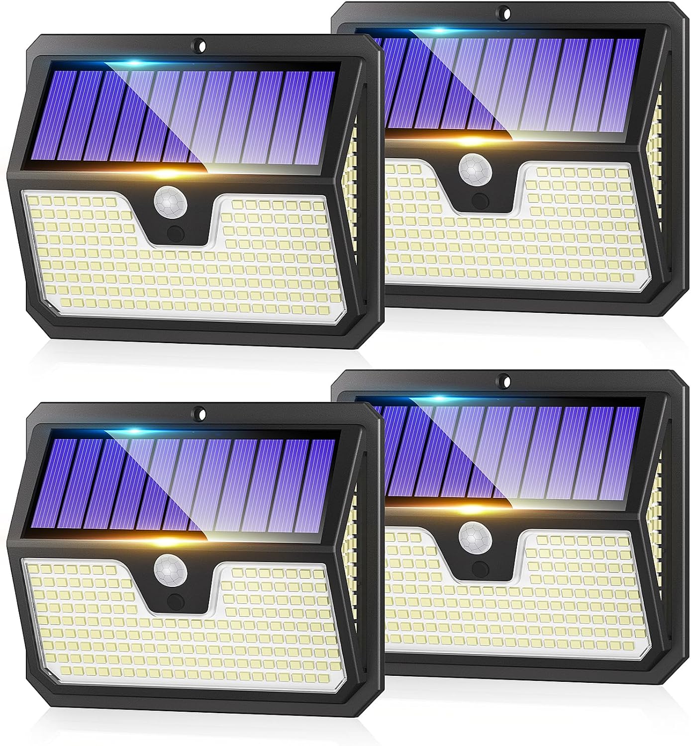 Seklin Outdoor Solar Lights, 238 LED Solar Security Lights and 3 Modes Motion Sensor 270° Wide Angle Solar Powered Lights IP65 Waterproof Solar Wall Light for Front Door Yard Garage Garden