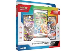 Pokémon: Colección Ilustración Primer Compañero Serie 3 (3 Cartas de promoción, 2 Sobres de Mejora y 1 Hoja con Pegatinas)