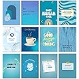EKDALI Aesthetic Posters for room decoration | Affirmation Motivational poster | Abstract Wall Poster| set of 12 A5 Size 6 x 9 inches | Blue