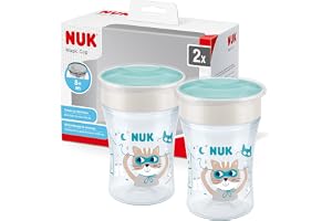 NUK Magic Cup pipmugg | 360° spillsäker kant | Från 8 månader | BPA-frit | 230 ml