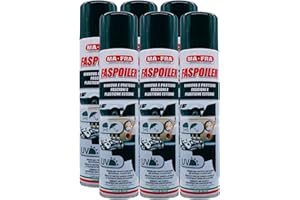 FEI FAN Trattamento Spray per Parti in Gomma e Plastica FASPOILER, Rinnova e Previene Lo Scolorimento dei Fascioni in Vetroresina dell'Auto 300ml (6 Spray)