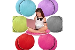 AMHSCOCA Kids Rug Circle Seats 16 Inch Round Soft Warm Floor Mat for Classroom Home School Story Group Activity Learning Play Areas (12)