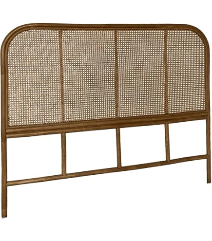 Tête De Lit En Rotin Foncé Samoa 160 Cm - Style Organique Et Vintage - Livrée Déjà Montée - Décoration Chambre - 10