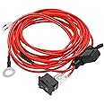 Auxbeam 6.6FT 20AWG Acc Electrical Wire w/5A ATC Inline Blade Fuse Holder & On/Off Switch, Acc Wiring Harness 6/8/12 Gang Switch Panel, 2Pin Acc Power Wire, Fit for Car,Truck,RV, Inverter