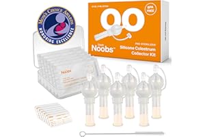 Award-Winning Colostrum Collection Kit by Love Noobs, Reusable Colostrum Harvesting Kit, BPA Free, Colostrum Collector, Milk Collector, Breastfeeding Essentials, 6 pcs/4ml