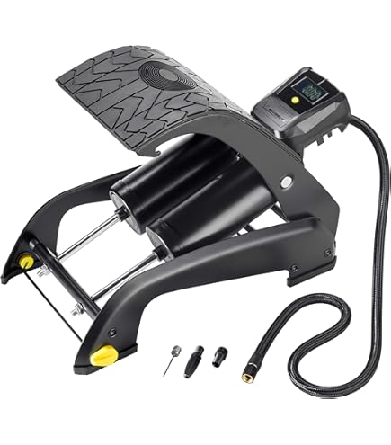 TrAdE Shop Traesio - Pompa A Pedale Da 5lt Gonfiatore A Soffietto Con Ugelli Tubo Flessibile 255x18x9cm 016969 87203829 - Foto 2