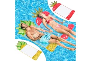 Ltteaoy Amaca d'acqua, Galleggianti per Piscina Gonfiabili 4 in 1, Amaca Galleggiante Amaca Gonfiabile, Galleggiante da Piscina per Adulti e Bambini