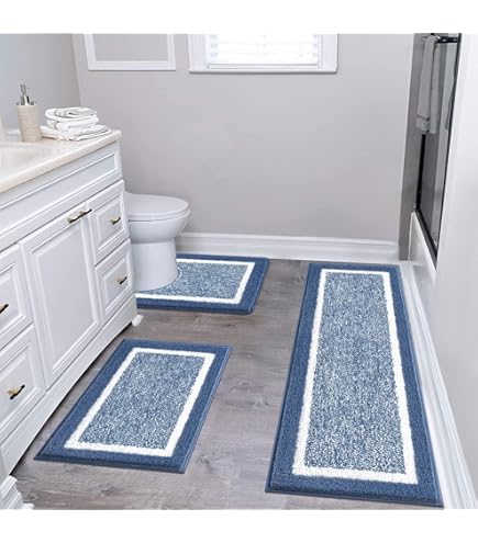 Hodeacc Set van 3 antislipbadkamermatten, hoge waterabsorberende dichtheid, zachte microvezel toiletmat, machinewasbare badkamermatten tapijt 50 x 50 cm / 40 x 60 cm / 50 x 80 cm (kameel Hodeacc Set van 3 antislipbadkamermatten, hoge waterabsorberende dichtheid, zachte microvezel toiletmat, machinewasbare badkamermatten tapijt 50 x 50 cm / 40 x 60 cm / 50 x 80 cm (kameel