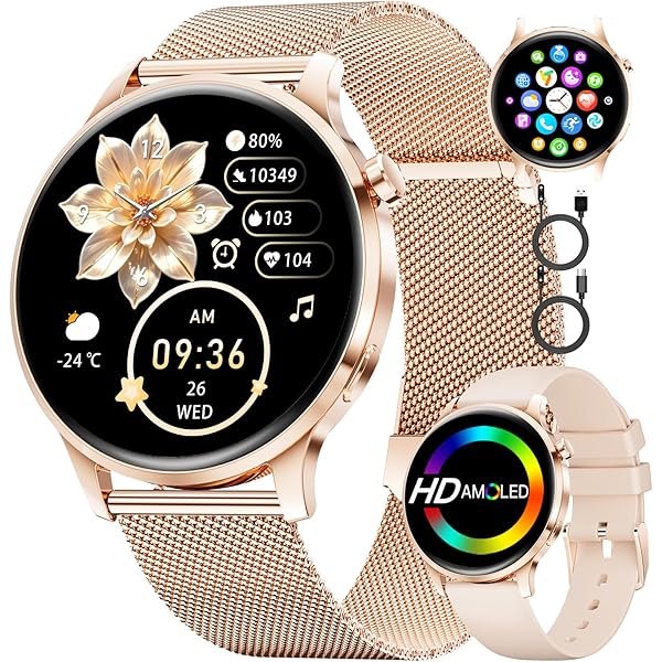 Sekonda Heren 45 mm smartwatch met hartslag- en slaapmonitor, dagelijkse activiteit, sport, muziek, weer- en berichtfuncties, met rubberen band., Kaki, Eén maat, Sportief