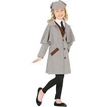 FIESTAS GUIRCA Disfraz De Detective Infantil – Chaleco, Chaqueta Y Gorra Para Halloween, Carnaval Y Fiestas De Disfraces (Talla 10-12 Años, Unisex)