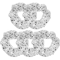 5 Stück Weihnachts-Haargummis Mit Karomuster – Elastische Scrunchies Für Frauen & Mädchen, Festlich