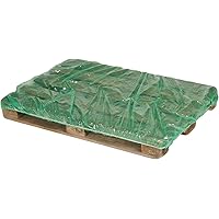 Abdeckhaube für Europaletten, grün, PE-Folie - Abdeckung Paletten - Europalettenschutz (10 Stück)
