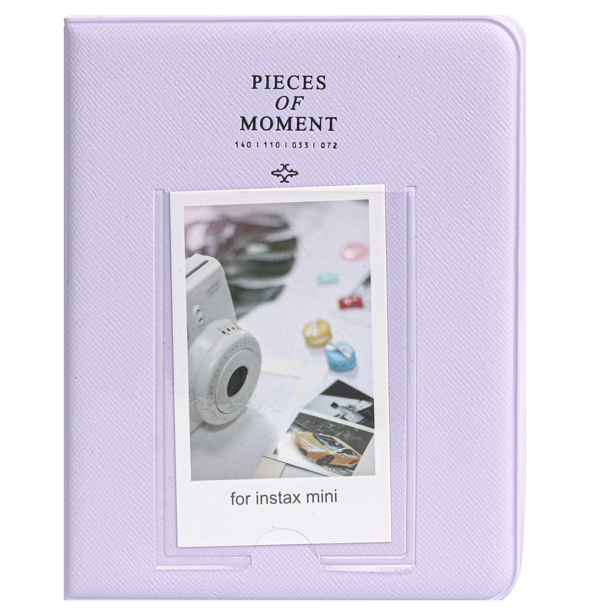 ZENKO 64 Pockets Photo Album for Fujifilm Instax Mini 12 11 9 8 40 Evo Liplay 7S Instant Camera/Mini Link Printer, Polaroid Snap Touch PIC-300 Z2300 Mint Zip Instant Camera Printer- Lilac Purple