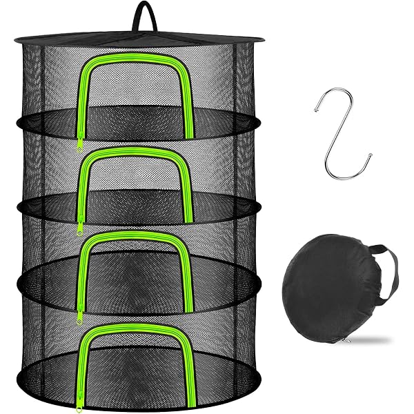 Faltbares Trockennetz – 3-lagig, 40x40x65 Cm, Für Gemüse, Fisch, Pflanzen, Insektenschutz