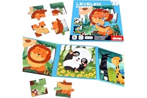 NEBURORA Magnetic Puzzles for 2-5 Year Olds, Travel Games, Travel Toys for Toddlers on Flight and Car Trips, 37 Piece Puzzle Games, Airplane Activities for Children, Children's Birthday Gifts